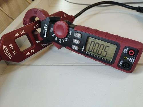 TESTBOY Leckstromzange TV 217 Messber.1µA – 150A(AC) Zangenöffnung 27mm TESTBOY
