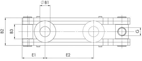 AMF Spanneisen Nr.6311 f.T-Nut 24+28+30+36mm L.250mm AMF