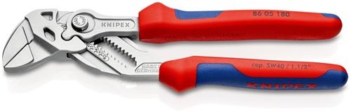 KNIPEX Zangenschlüssel L.180mm Spann-W.40mm verchr.Mehrkomp.-Hülle KNIPEX