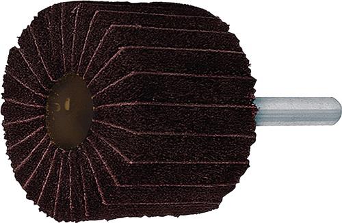 PROMAT Fächerschleifer Ø80xH50mm K.80/AMED Kombi Vlies/Korund Schaft-D.6mm PROMAT