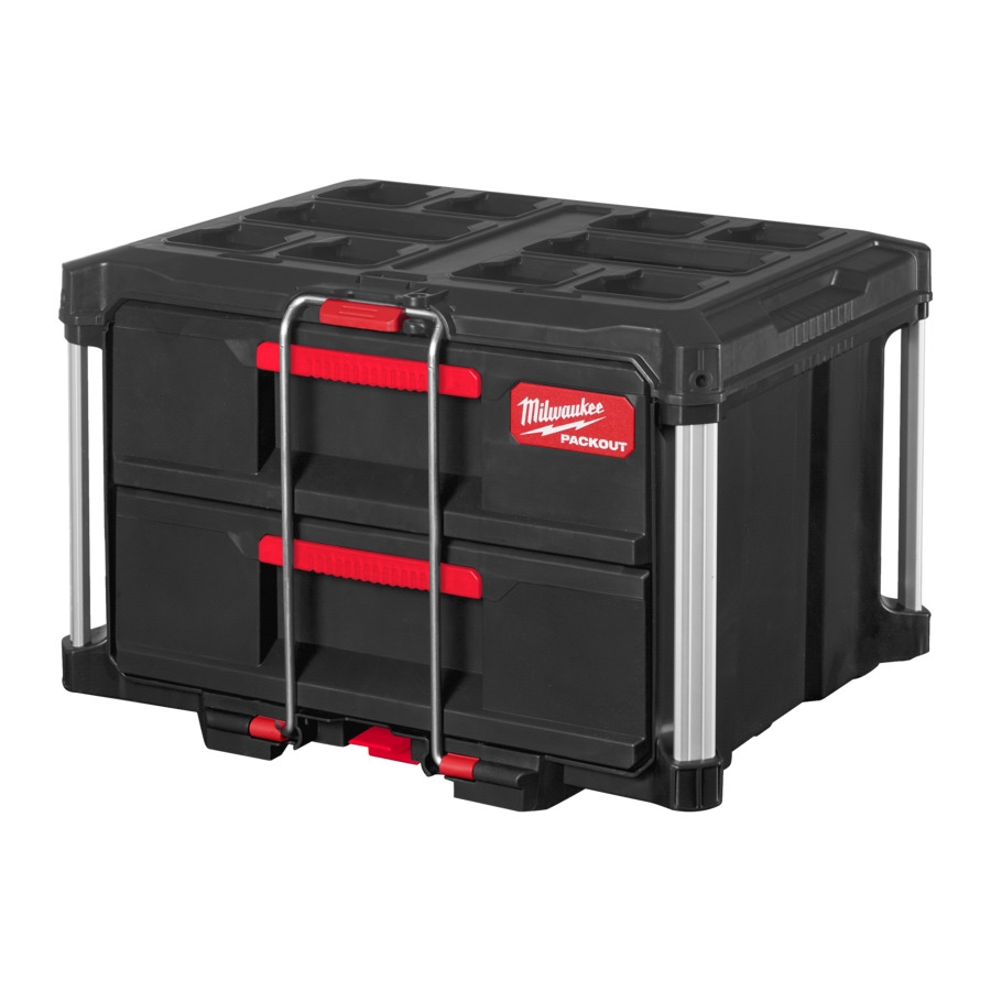 MILWAUKEE 560 x 410 x 360 mm PACKOUT Koffer mit 2 Schubladen