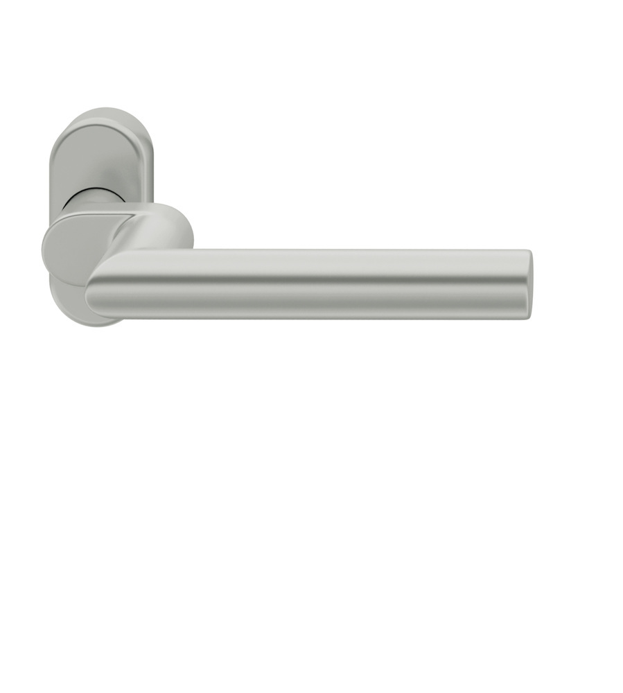 FSB Drücker-Halbgarnitur ohne Schlüsselrosette 06 1076, oval, VK 8 mm, Aluminium