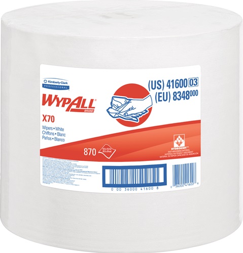 KIMBERLY-CLARK Reinigungstuch WypAll® X70 8348 L315xB310ca.mm weiß 1-lagig KIMBERLY-CLARK