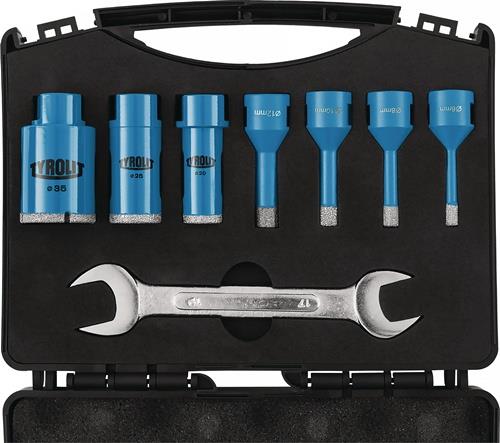 TYROLIT Fliesenbohrset DDT 8-tlg.D.6,8,10,12,20,25,35mm Schaft M14 TYROLIT