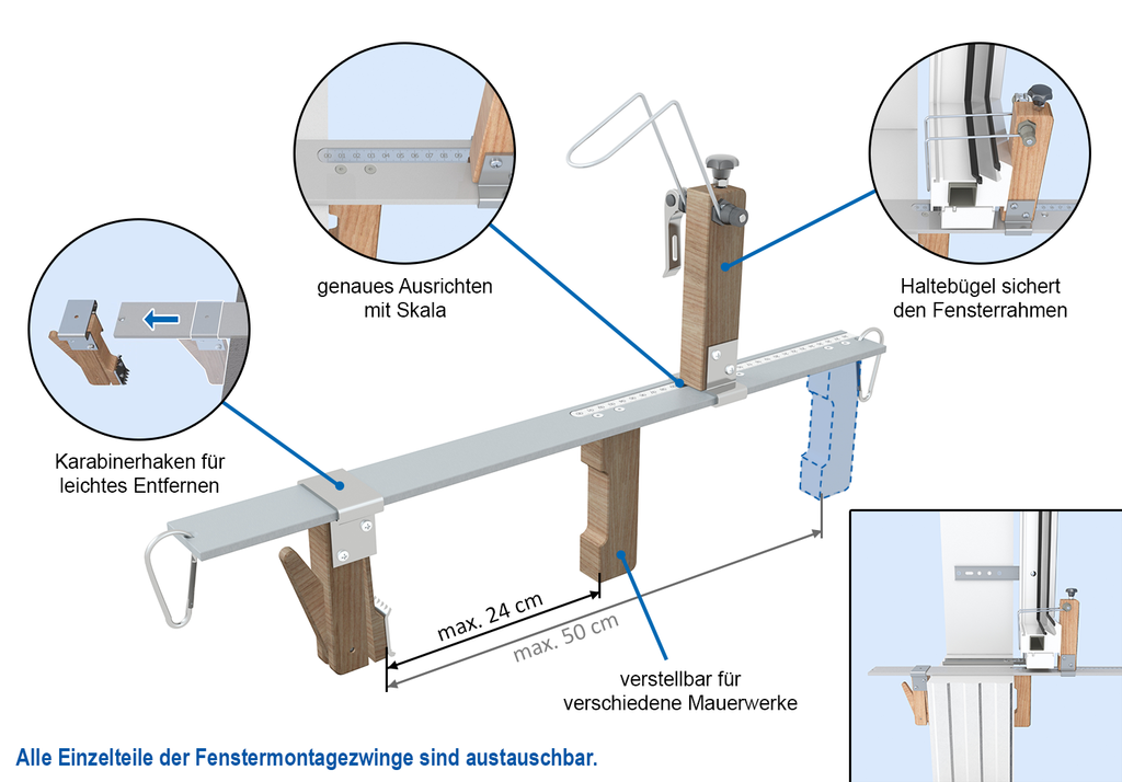 KNELSEN Fenstermontagezwinge