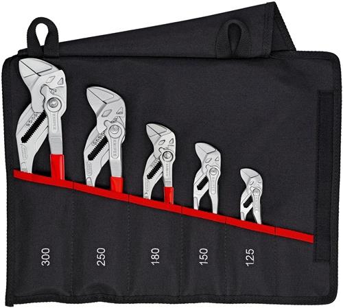 KNIPEX Zangenschlüsselset Inh.5-tlg.verchr.Rolltasche KNIPEX