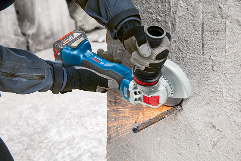 BOSCH Akku-Winkelschleifer mit X-LOCK GWX 18V-10 P