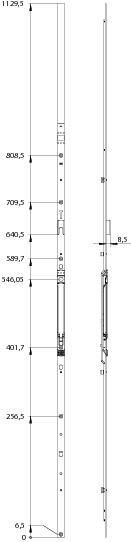WINKHAUS Stulpflügelgetriebe GASK.1325-1, Stahl,