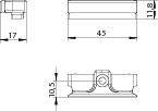 WINKHAUS Schließblech WSK 80 N, Stahl, WINKHAUS Schließblech WSK 80 N, Stahl,
