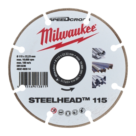für Stahl, Edelstahl und Beton Diamanttrennscheibe DH STEELHEAD 115 mm