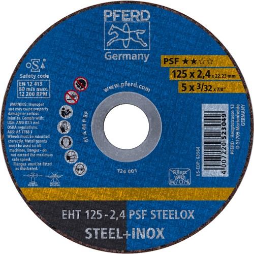 PFERD Trennscheibe PSF STEELOX D125x2,4mm ger.INOX Bohr.22,23mm PFERD