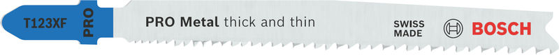 BOSCH Stichsägeblatt T 123 XF Progressor for Metal, 25er-Pack