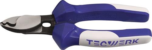 TECWERK Kabelschere L.160mm Kopf pol.Mehrkomp.-Hüllen TECWERK