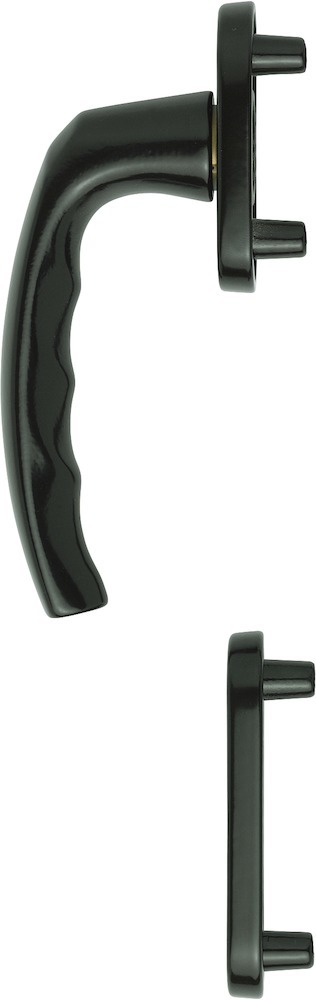 HOPPE® Fenstertürgriff-Halbgarnitur Atlanta 0530/66N/66NS, außen, Aluminium, 11813349