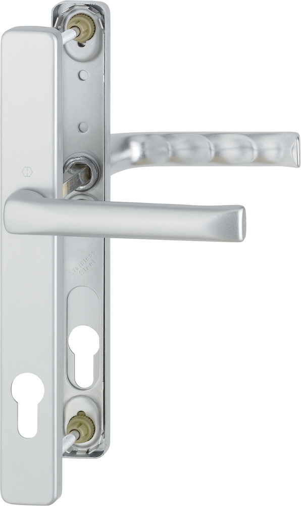 HOPPE® Drückergarnitur mit Schmalschild London 113KH/2246/113, Aluminium, 2746181