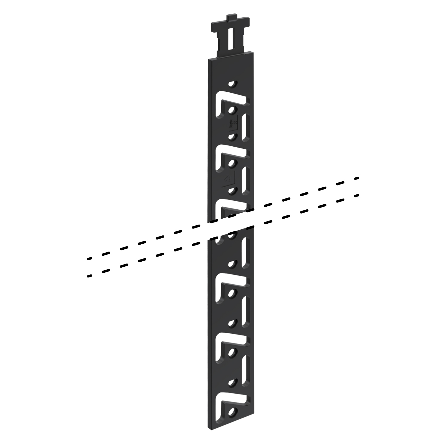 HETTICH Verriegelungsstangen Stop Control, Lochreihe 32 mm, einseitig, Länge HE 8, 1054629