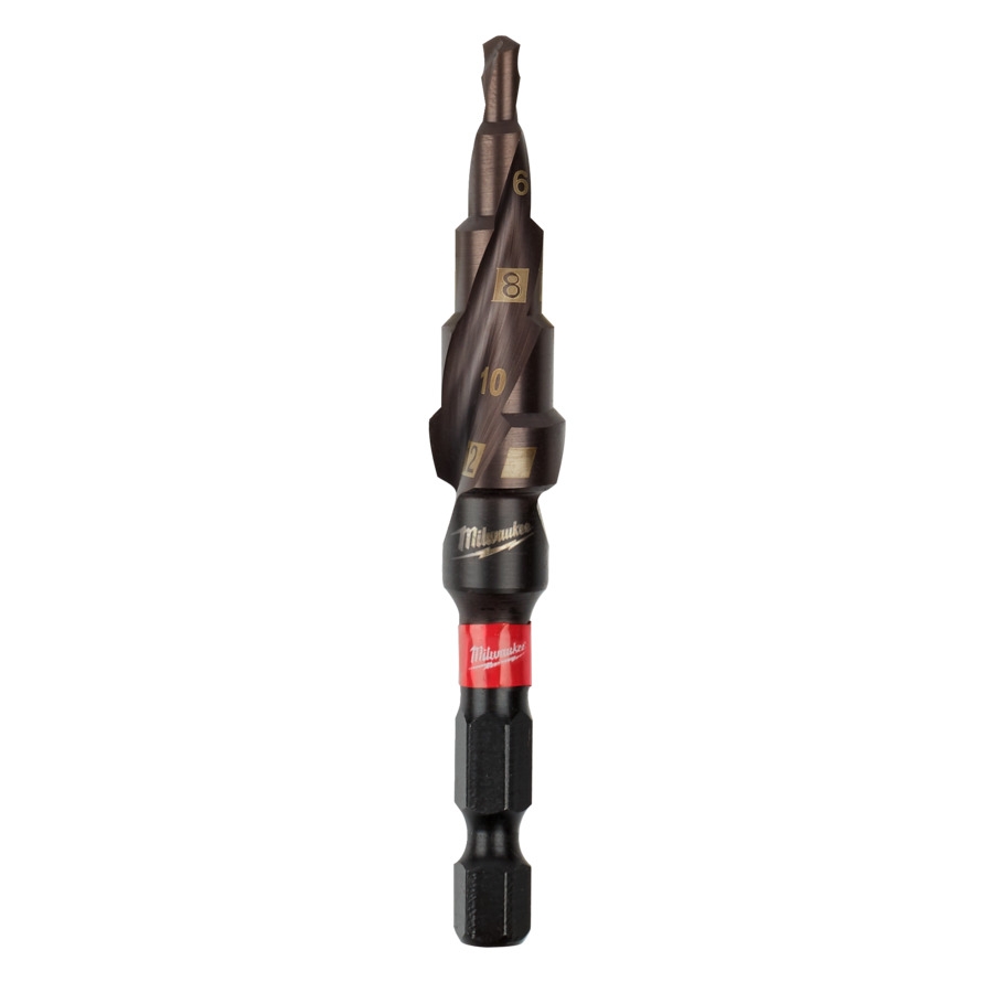 MILWAUKEE 4 bis 12 mm, 2 mm Stufen SHOCKWAVE Stufenbohrer