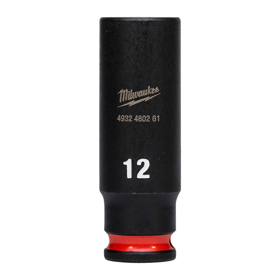 MILWAUKEE 12 x 50 mm SHOCKWAVE Schlagnuss 1/4" lang