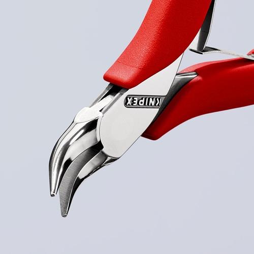 KNIPEX Elektronik-Greifzange Gesamt-L.115mm rundspitze Backen Form 3 Mehrkomp.-Hüllen