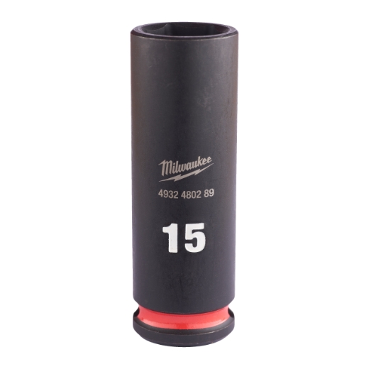 MILWAUKEE 15 x 65 mm SHOCKWAVE Schlagnuss 3/8" lang