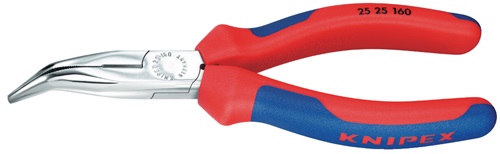 KNIPEX Flachrundzange L.160mm flachrund 40Grad gew.Mehrkomp.-Hülle KNIPEX