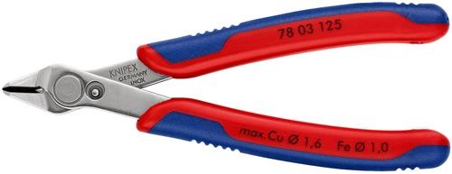 KNIPEX Elektronik-Seitenschneider Super-Knips® INOX L.125mm Form 0 Facette nein pol.