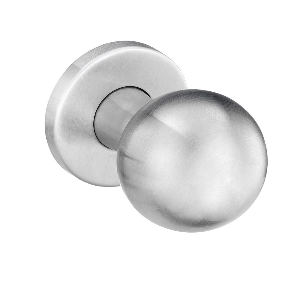 EDI Knopf auf runder Rosette 1052/5020, Edelstahl