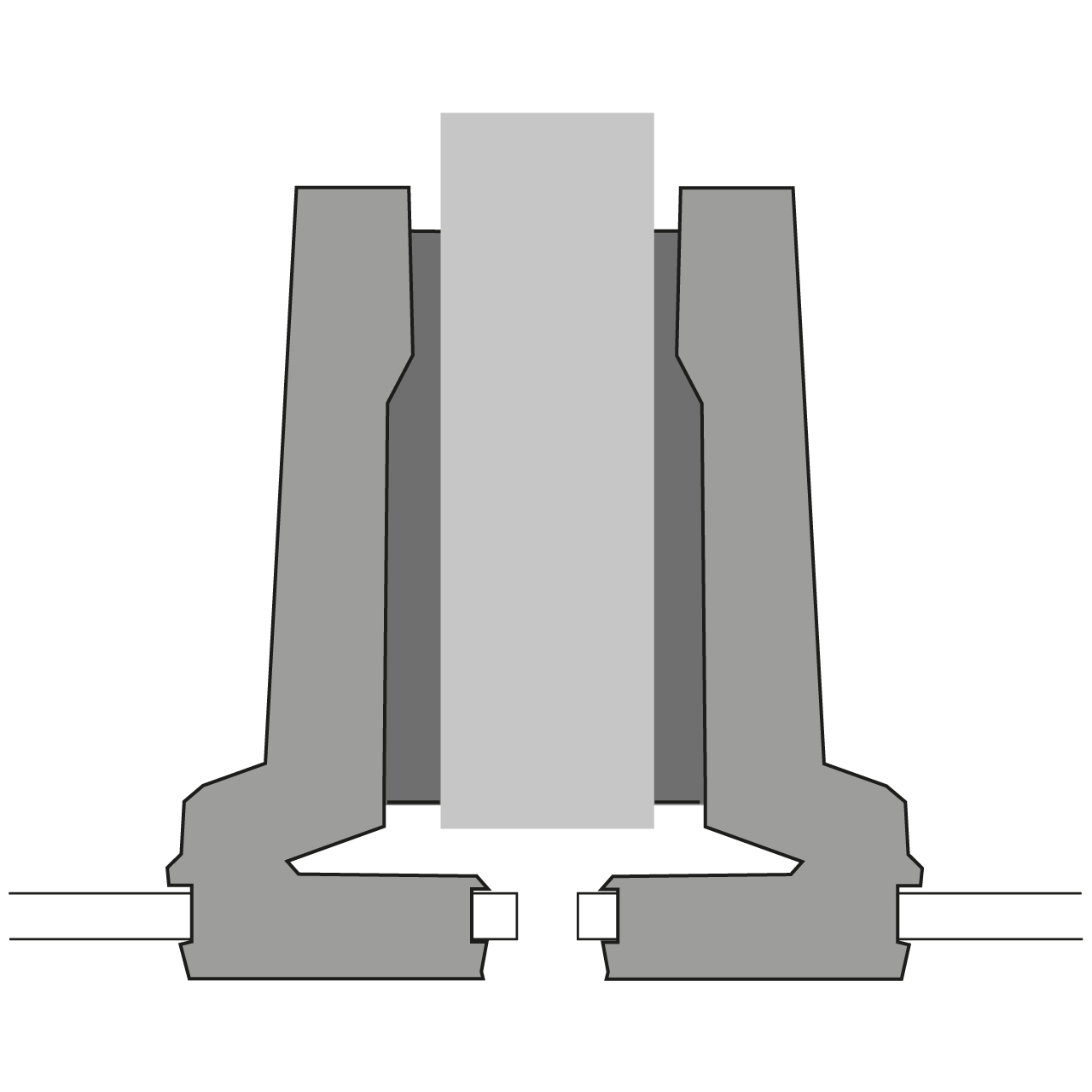 HETTICH Intermat Glastürscharnier (Intermat 9904), halb vorliegend, Öffnungswinkel 95°, zum Anschrauben (-), 72967