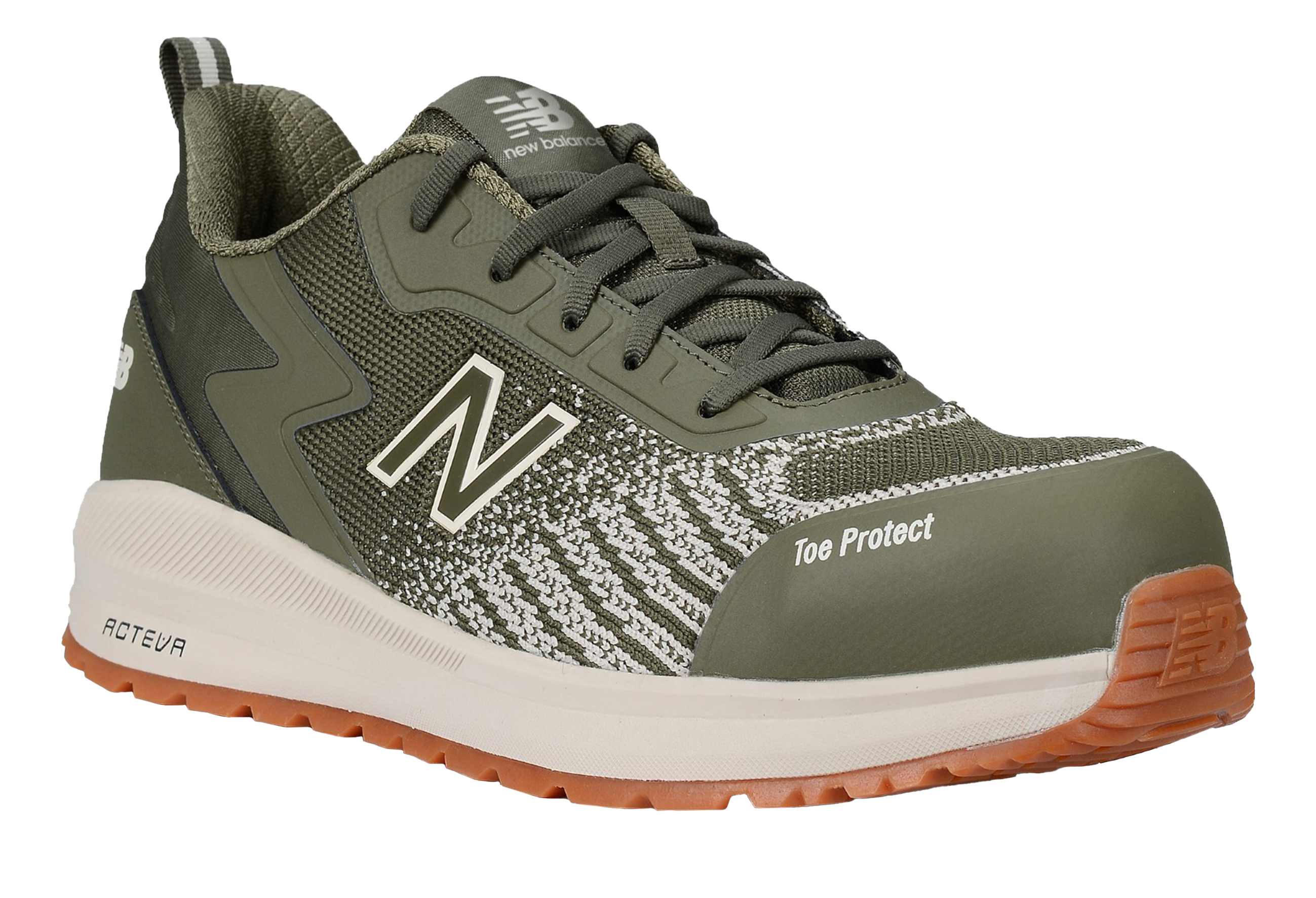 New Balance Speedware, Halbschuhe, S1 P SRC Men, Gr. 46,5, olive/weiß