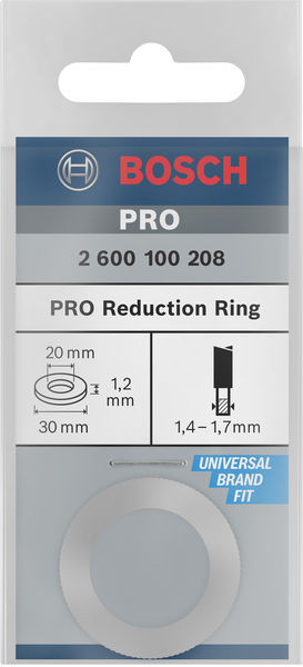 BOSCH Reduzierring für Kreissägeblätter, 30 x 20 x 1,2 mm