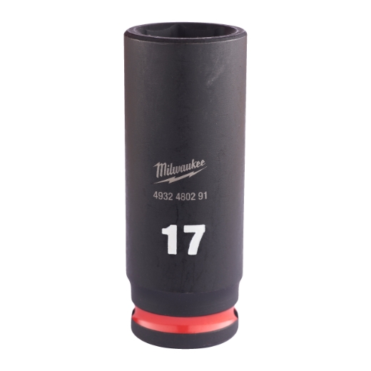 MILWAUKEE 17 x 65 mm SHOCKWAVE Schlagnuss 3/8" lang