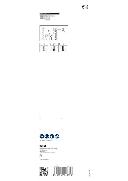 BOSCH EXPERT SDS Clean max-8X Hammerbohrer-Set, 28 x 400 x 650 mm