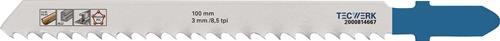 TECWERK Stichsägeblatt Gesamt-L.100mm Zahnt.3mm HSS 5 St./Karte TECWERK
