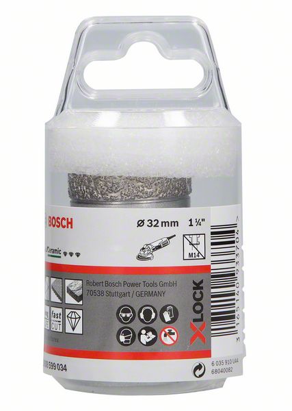 BOSCH Diamanttrockenbohrer X-LOCK Best for Ceramic Dry Speed, 32 x 35 mm