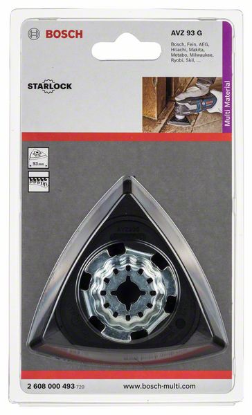 BOSCH Schleifplatte Starlock AVI 93 G, 93 mm