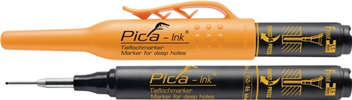 PICA Tieflochmarker Pica-Ink schwarz m.Teleskopspitze PICA