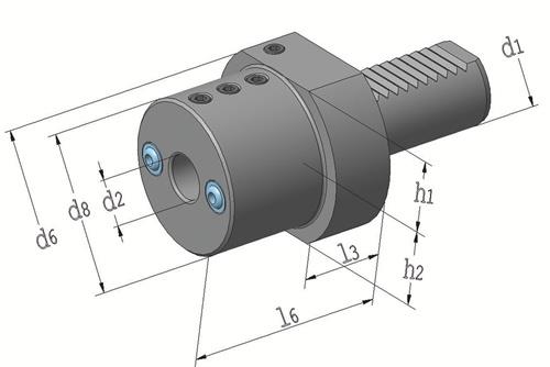 Werkzeughalter E2 DIN 69880 passend zu Bohrstangen TECWERK