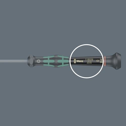 WERA Elektronikerschraubendreher 2052 1,5mm Klingen-L.60mm Kugelk.