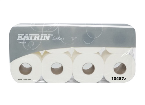 Katrin Toilettenpapier Plus 104872 3-lagig weiß 8 Rl./Pack.