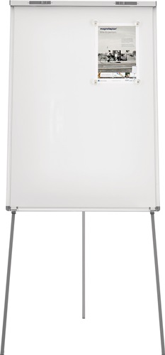 MAGNETOPLAN Flipchart Schreibfläche B680xH1045mm weiß höhenv.b.1,85m MAGNETOPLAN