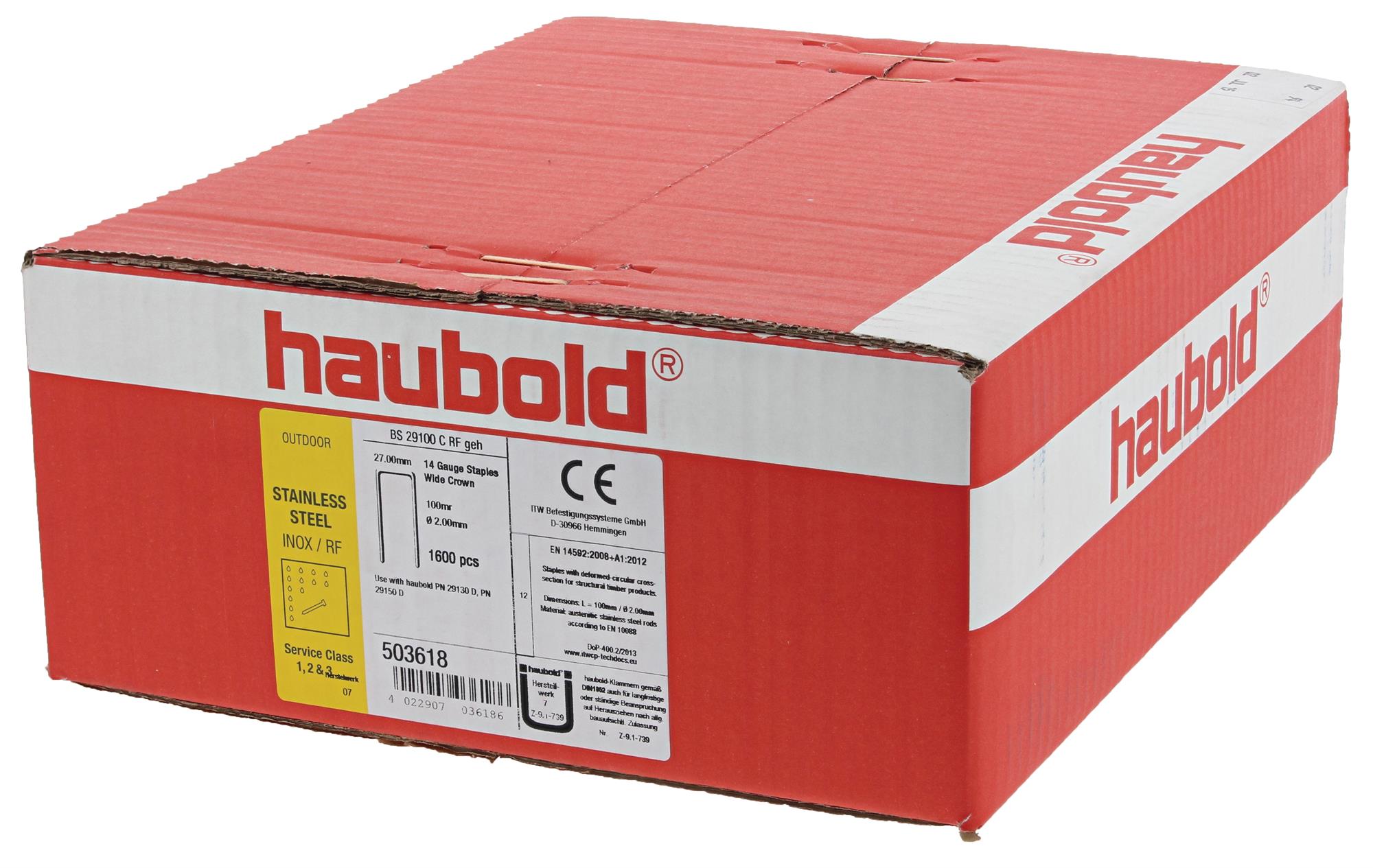 haubold BS29000 Klammern Klammern BS 29100 A2