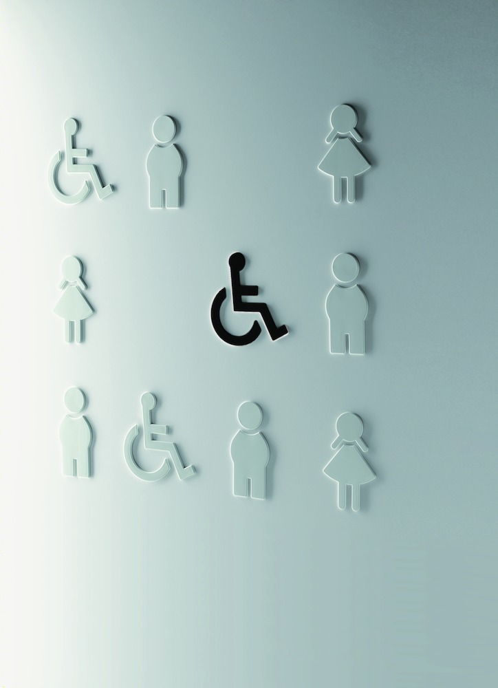 HEWI Hinweisschild Barrierefrei 801.91.030, Polyamid, 801.91.030 74