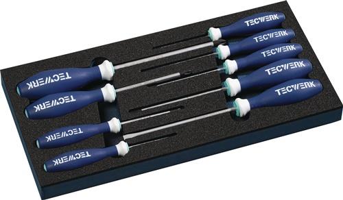 TECWERK Werkzeugmodul 9-tlg.1/3-Modul Schlitz 2,5-6,5/PH0-3 TECWERK