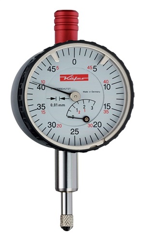 10010 Kleinmessuhr KM4/5S 5mm Abl.0,01mm m.Stoßschutz KÄFER