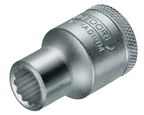 Steckschlüsseleinsatz D 19 1/2 Zoll 12-kant SW 23mm L.41,5mm GEDORE