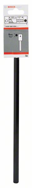 BOSCH Verlängerung , 305 mm, mit Schlüsselweite 5/16 Zoll/8-mm-Sechskantaufnahmeschaft