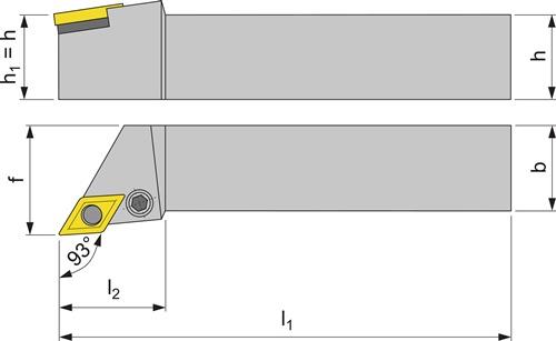 Klemmdrehhalter Außendrehen TECWERK