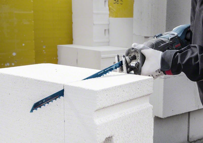 BOSCH EXPERT ‘Aerated Concrete’ S 1241 HM Säbelsägeblatt, 1 Stück. Für Säbelsägen BOSCH EXPERT ‘Aerated Concrete’ S 1241 HM Säbelsägeblatt, 1 Stück. Für Säbelsägen