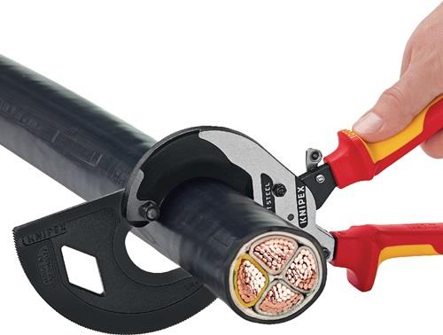 KNIPEX Kabelschneider Gesamt-L.320mm max.60 (600 mm²)mm pol.Mehrkomp.-Hüllen VDE KNIPEX Kabelschneider Gesamt-L.320mm max.60 (600 mm²)mm pol.Mehrkomp.-Hüllen VDE
