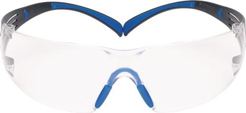 3M Schutzbrille SecureFit-SF400 EN 166-1FT Bügel graublau,Scheibe klar PC 3M